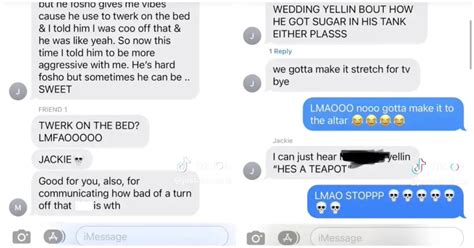 leaked text messages from jackie on love is blind|Leaked Texts From Jackie Of Love Is Blind。